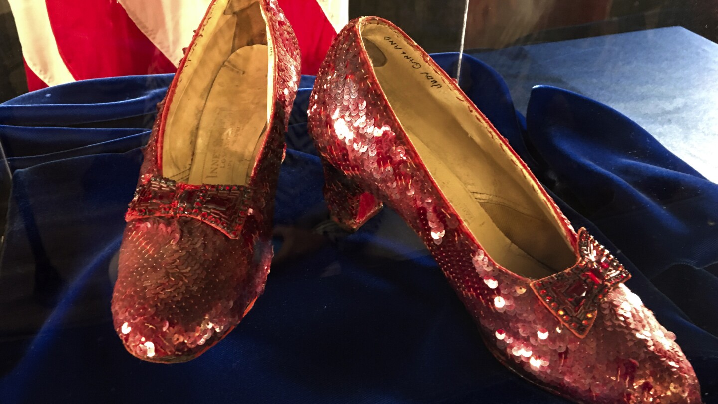 A second man is charged in connection with 2005 theft of ruby slippers worn in ‘The Wizard of Oz’