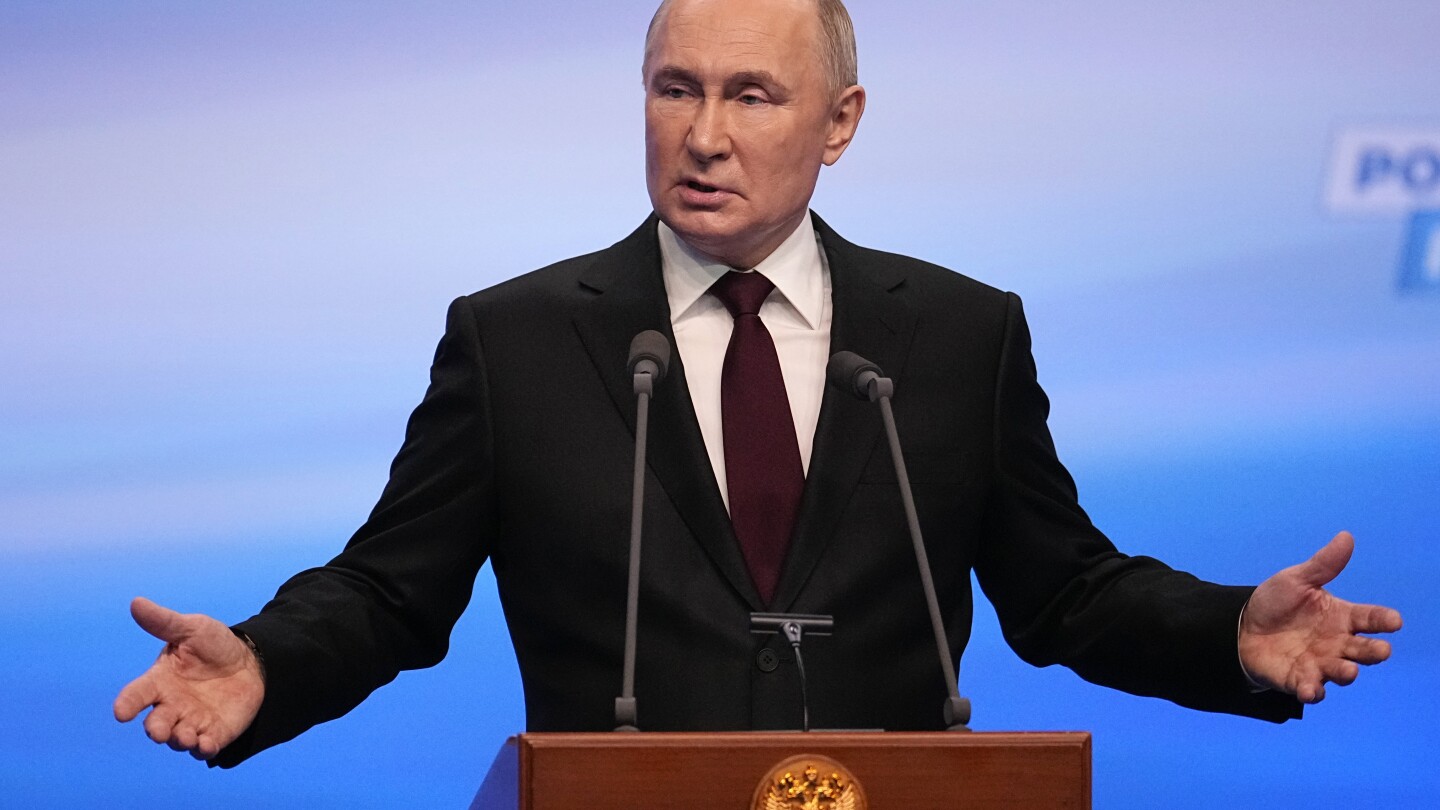 Putin hails electoral victory that was preordained, after harshly suppressing opposition voices