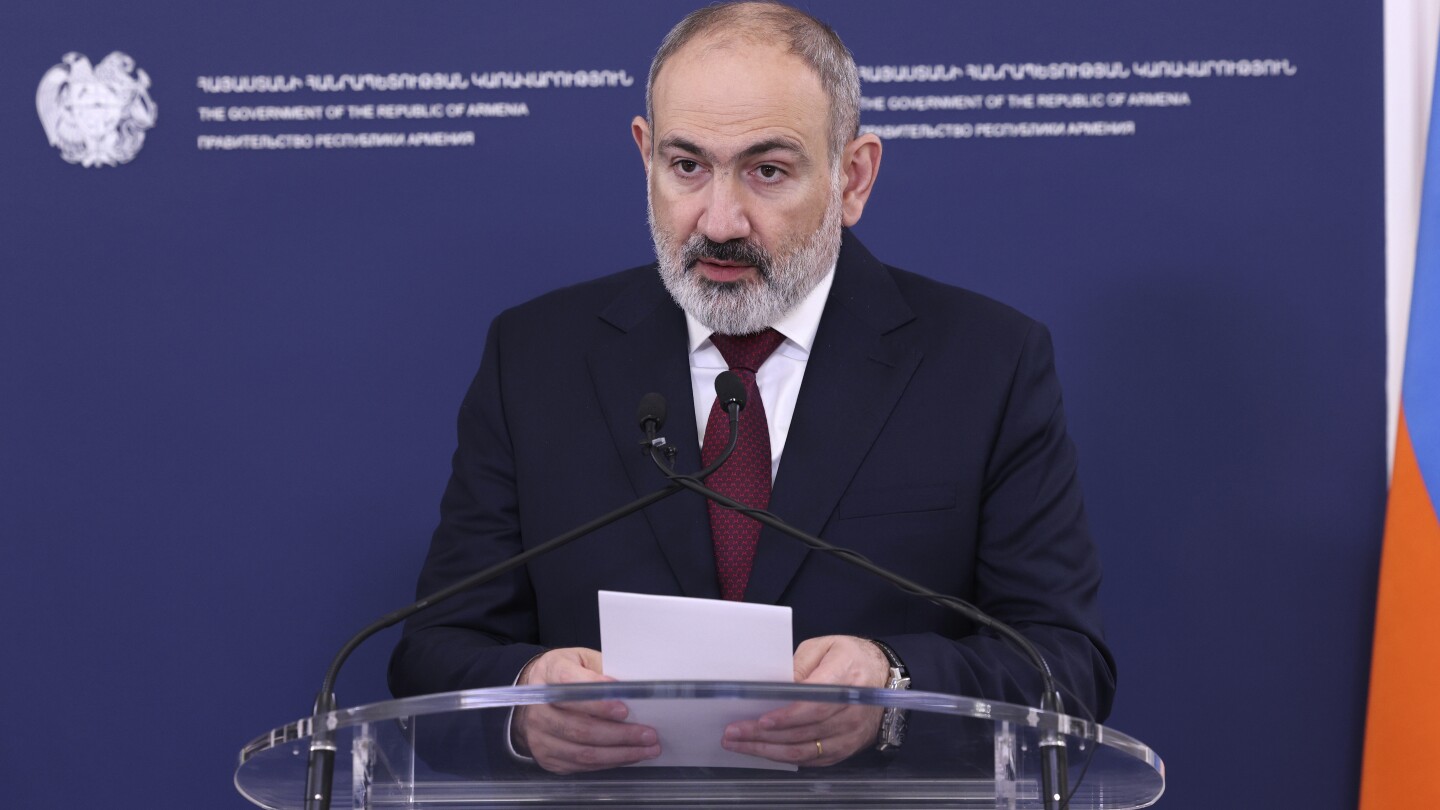 Armenia’s prime minister says quick border demarcation needed to avoid new conflict with Azerbaijan