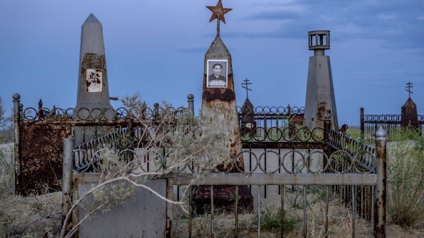 On the Aral Sea, graves rise above the dust. They’re reminders of the life its waters once sustained