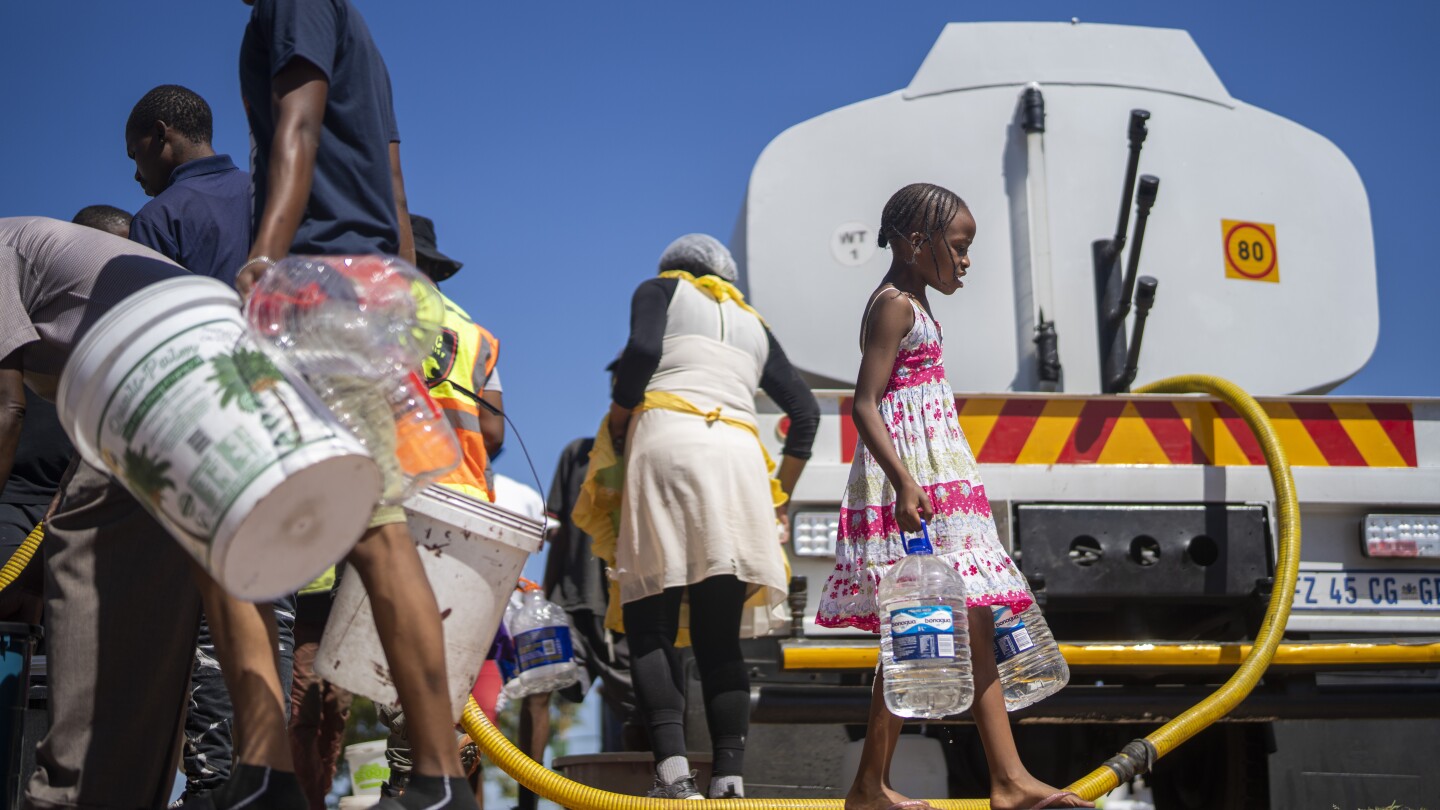 Taps have run dry across South Africa’s largest city in an unprecedented water crisis