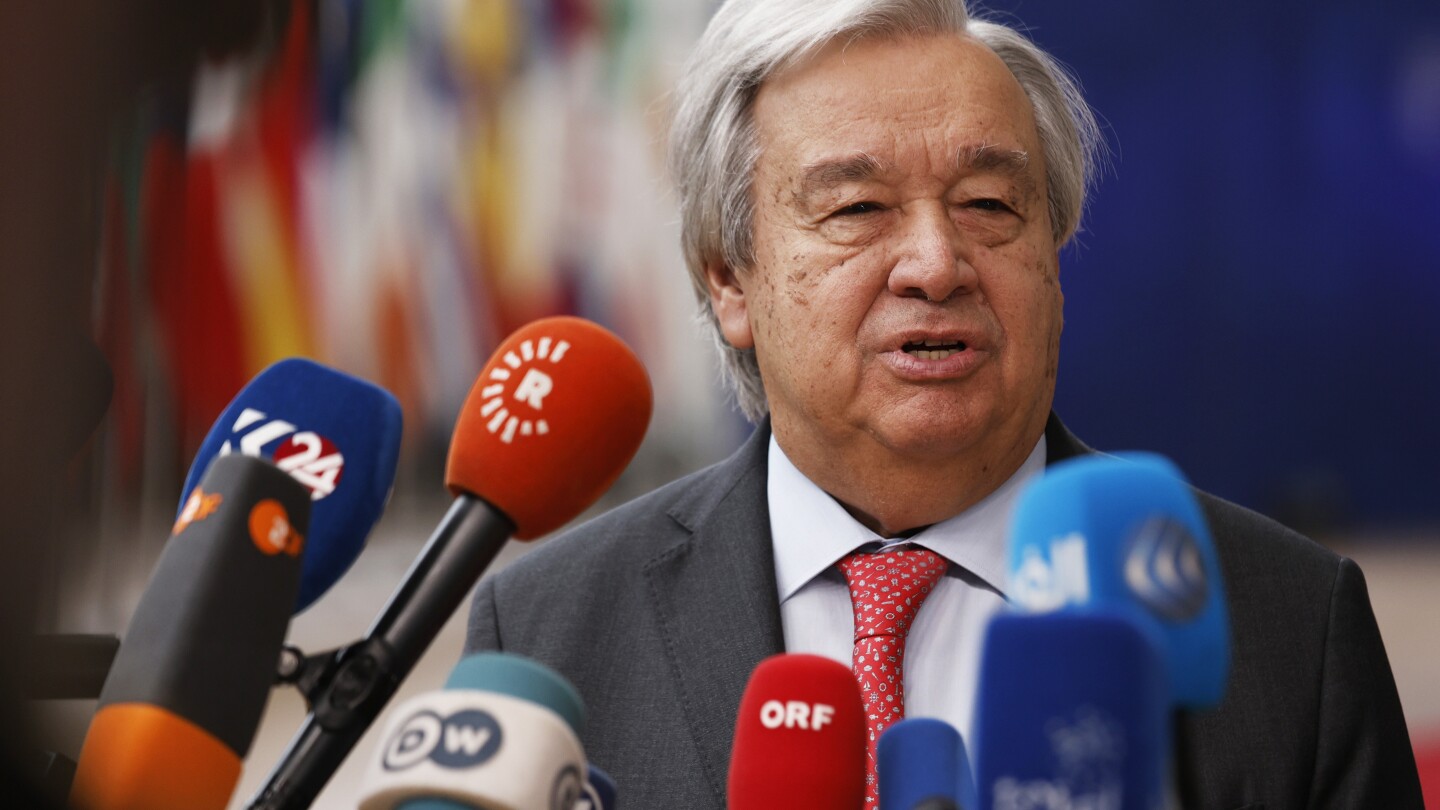 UN chief urges the EU to avoid ‘double standards’ over Gaza and Ukraine