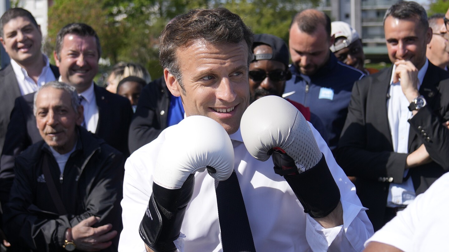 France’s president pounds a punching bag on camera, and Europe notices