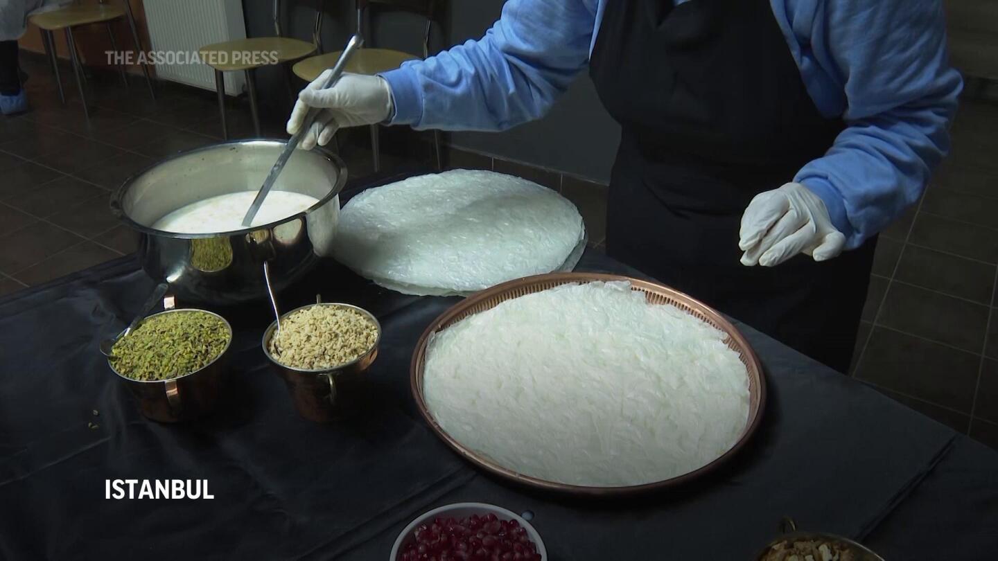 Airy, milky dessert maintains popularity across Turkey during Ramadan | AP News