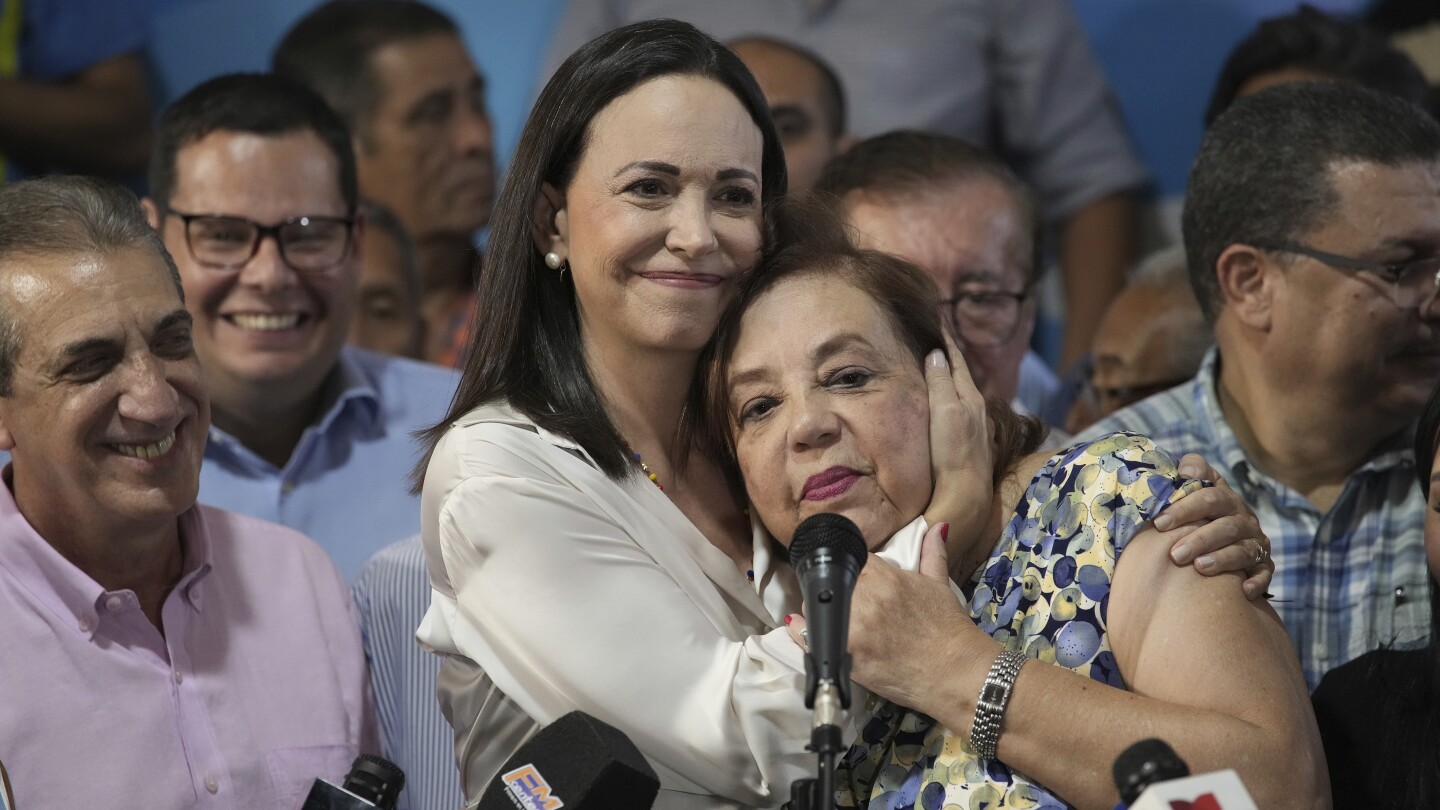 Venezuelan opposition presidential candidate María Machado names substitute while she fights ban