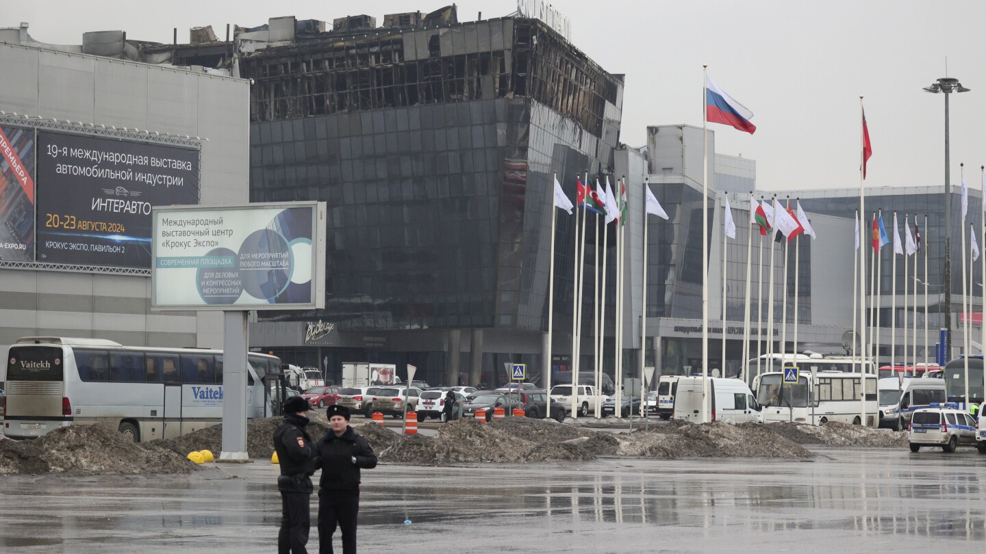 Russian detains suspects after deadly Moscow concert hall attack that killed 93 people