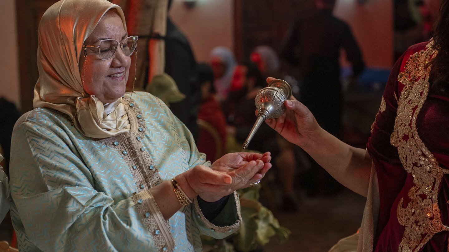 The scent of orange blossoms is bringing the world to a spring tradition in Morocco