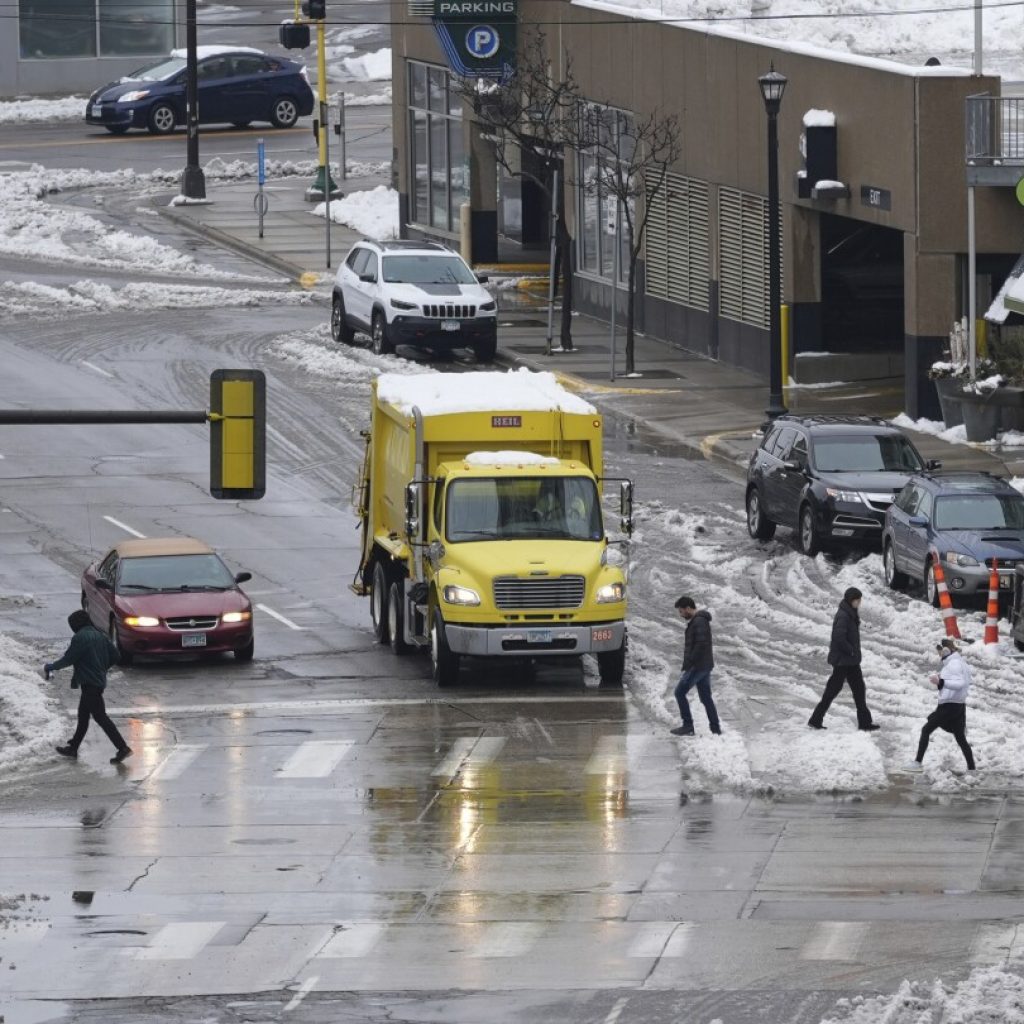 Spring storm lashes central US with snow and threatens South with severe weather