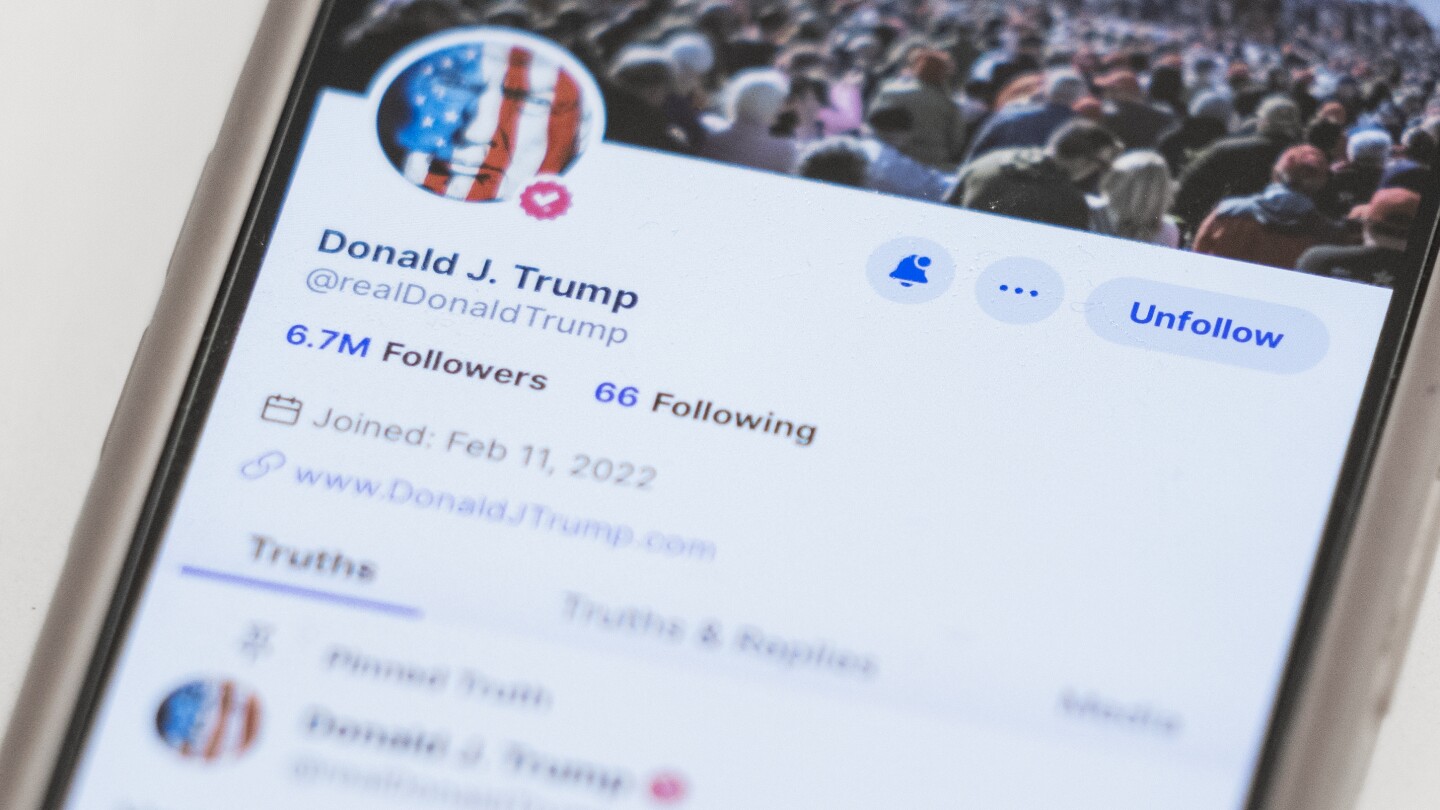 Trump’s social media company starts trading on Nasdaq with a market value of almost $6.8 billion