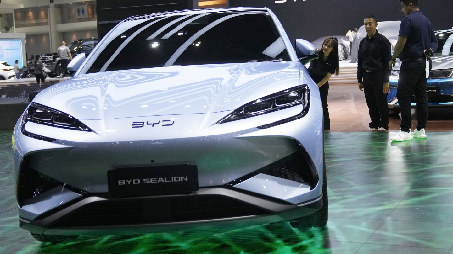 Chinese EV makers challenging market leaders at auto show in Bangkok