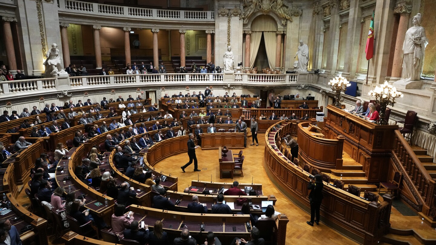 New Portuguese Parliament elects house speaker after deal between 2 main parties