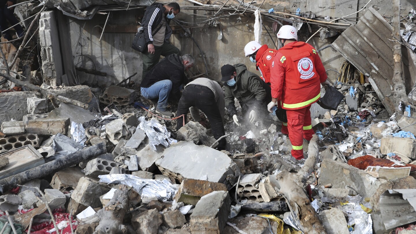 The Latest | Israeli strikes kill 16 in south Lebanon, including paramedics