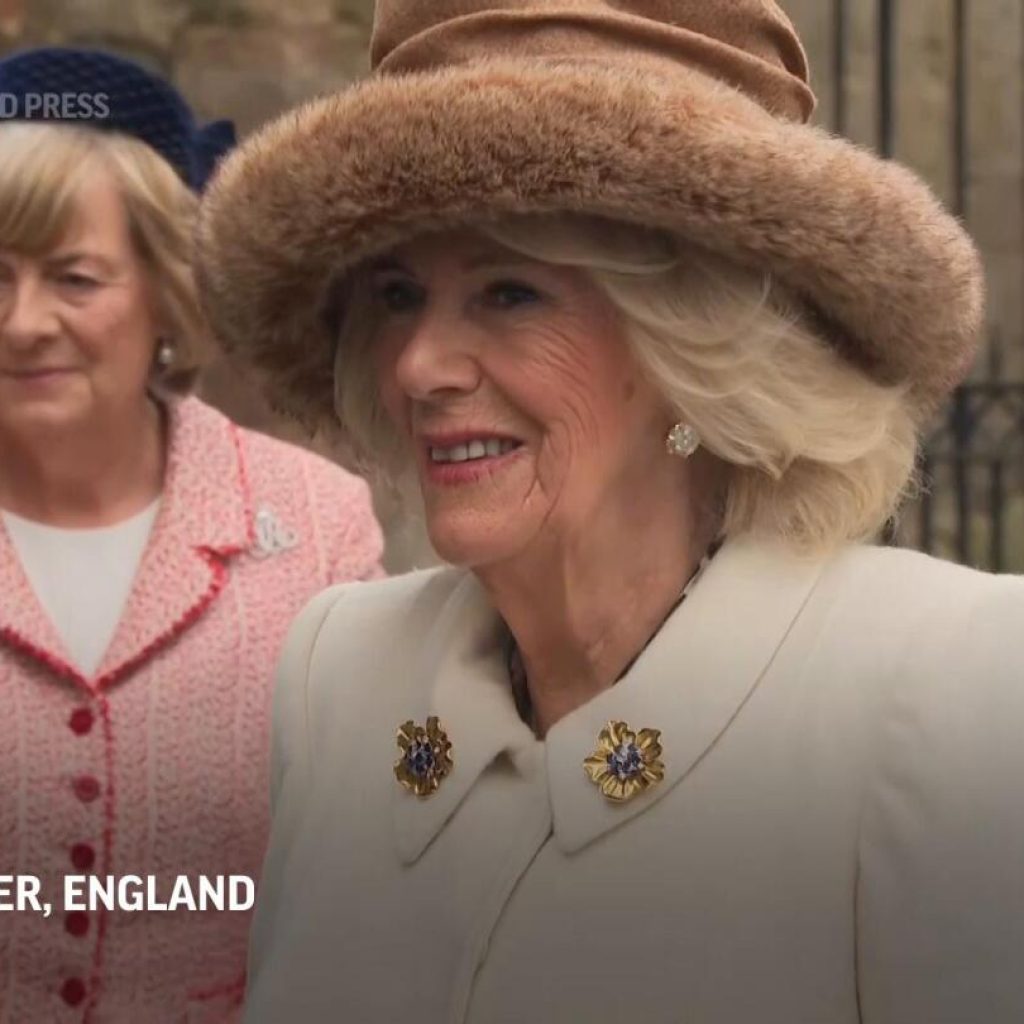 UK’s King Charles sends Easter message as Queen Camilla attends Maundy service | AP News