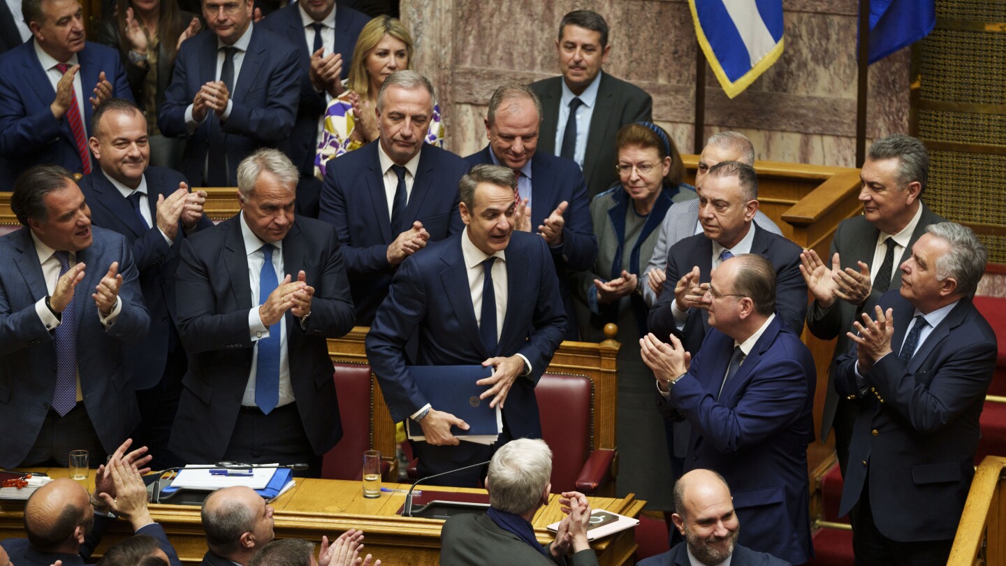 Greece’s conservative government survives a no-confidence motion called over deadly rail disaster