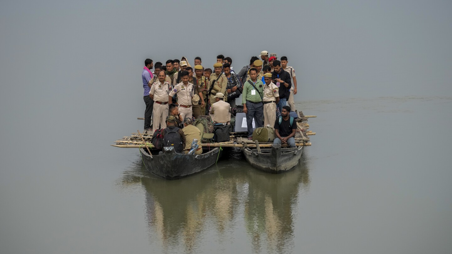 Ferrying voting machines to mountains and tropical areas in Indian elections is a Herculean task