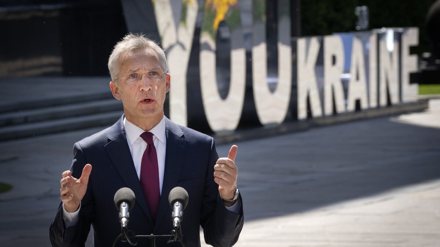 NATO’s chief chides alliance countries for not being quicker to help Ukraine against Russia