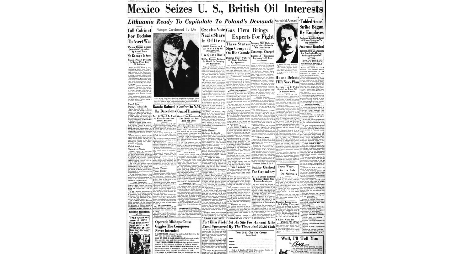 AP WAS THERE: Mexico’s 1938 seizure of the oil sector from US companies