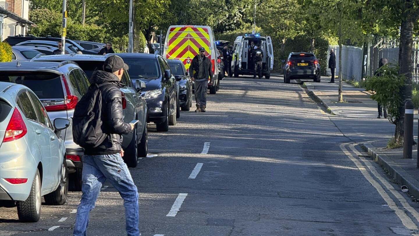 Man with sword under arrest after attacking people in east London, UK police say