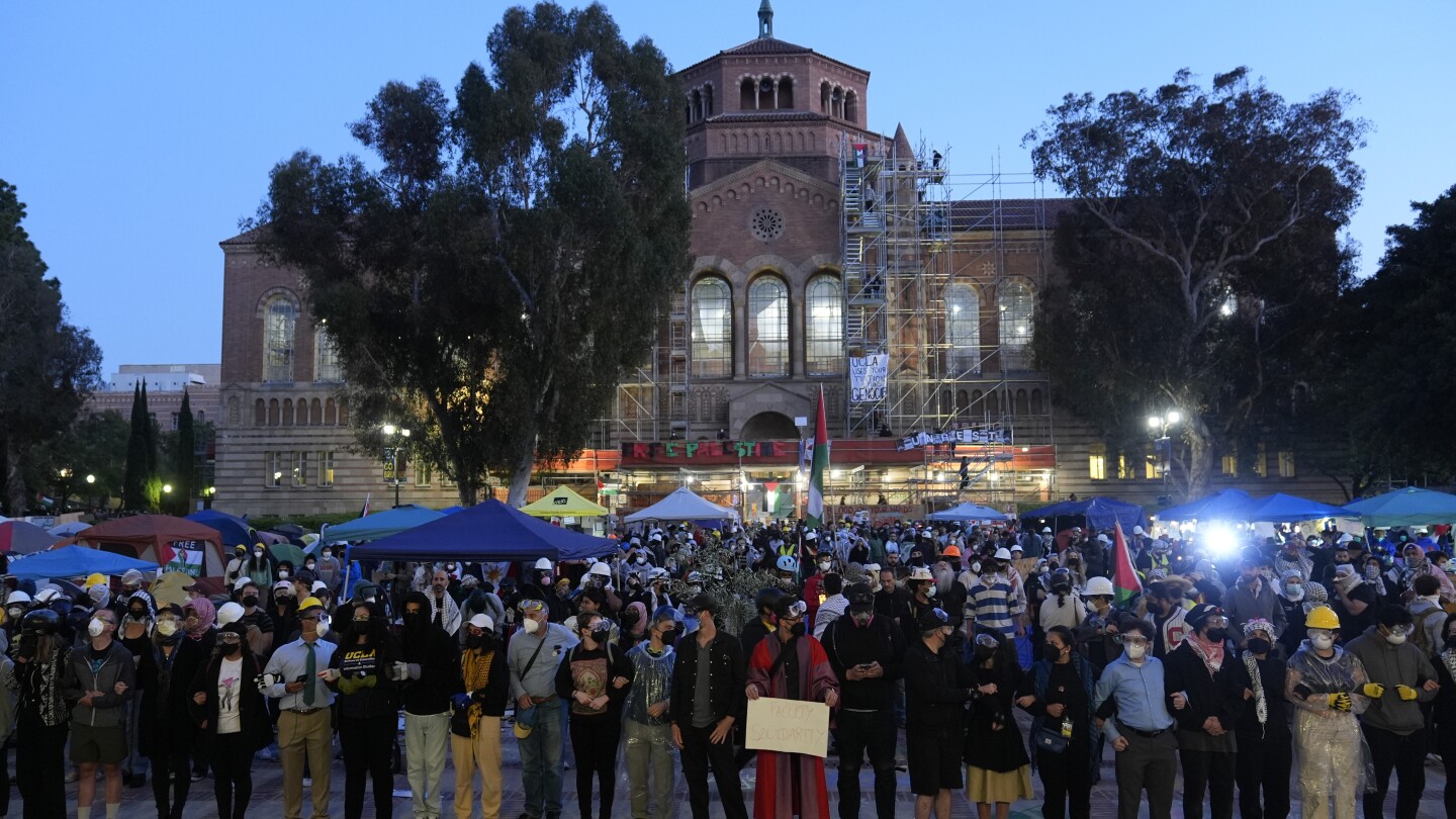 Tension grows on UCLA campus as police order dispersal of large pro-Palestinian gathering