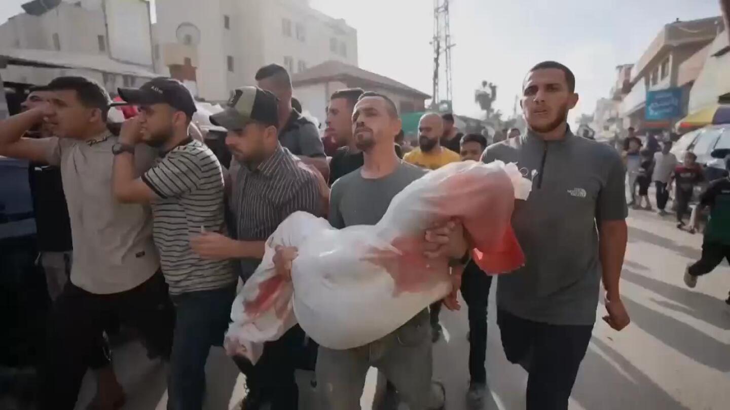 At least five killed in airstrike that hit central Gaza street, including young child