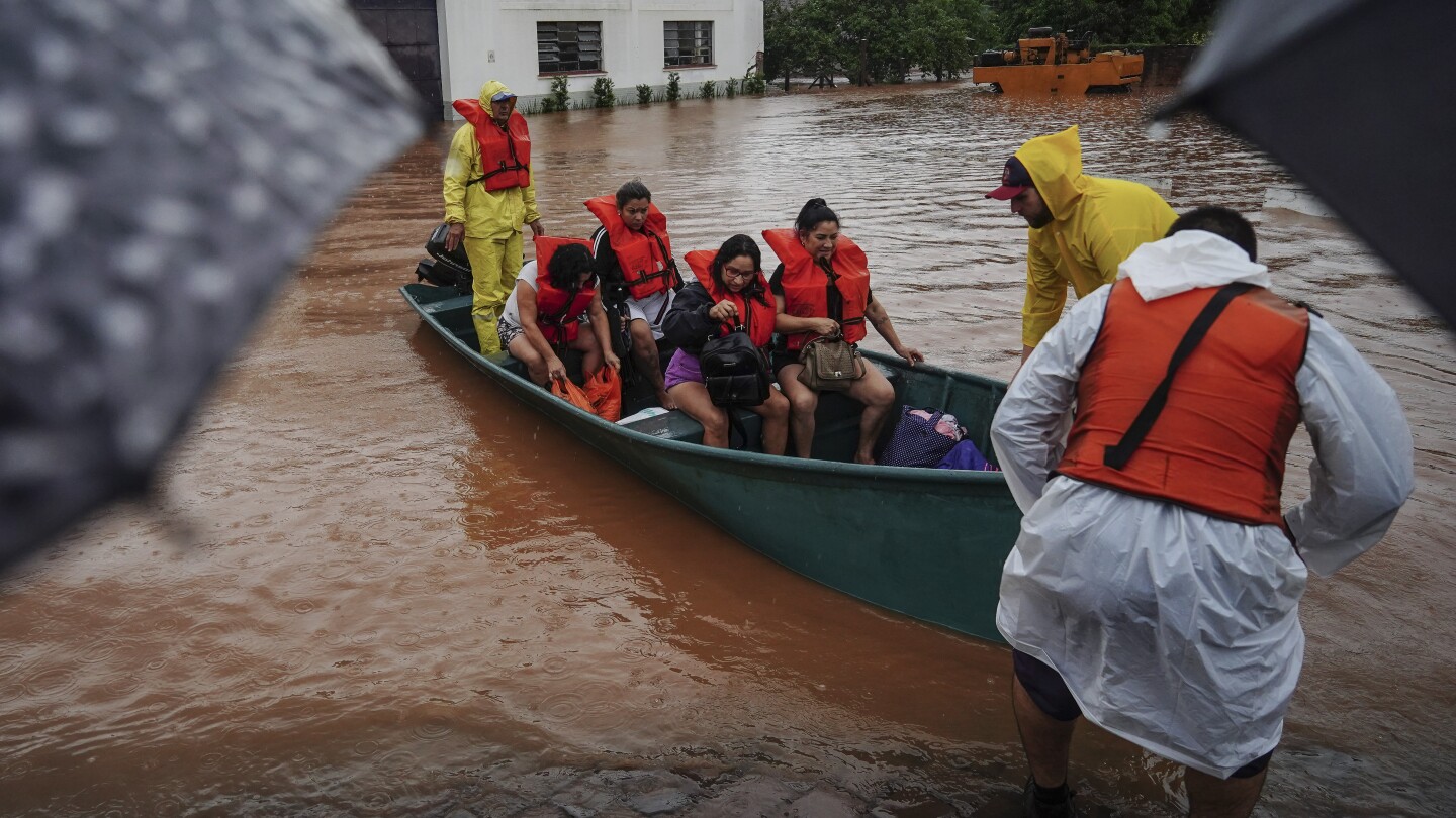 Southern Brazil has been hit by the worst floods in 80 years. At least 37 people have died