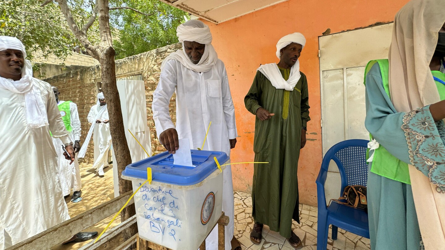 Chad’s military ruler declared winner of presidential election, while opposition disputes the result