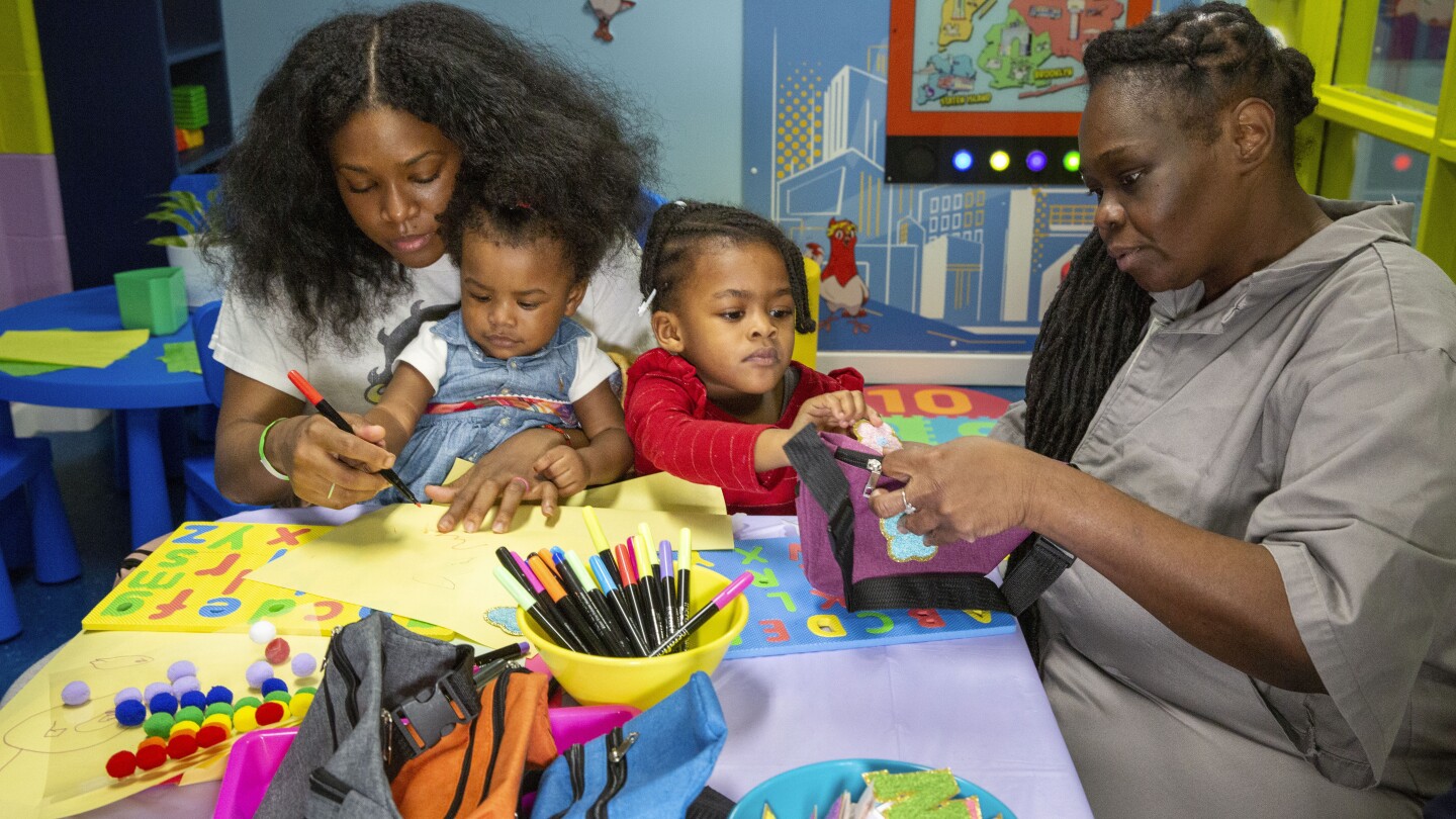 NYC’s Rikers Island jail gets a kid-friendly visitation room ahead of Mother’s Day