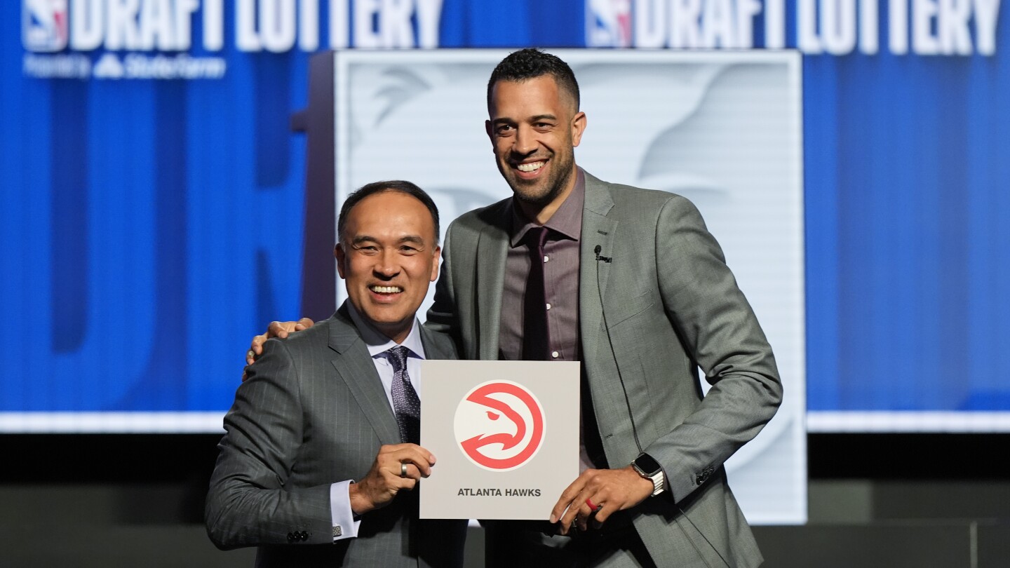 Hawks win NBA lottery in year where there’s no clear choice for No. 1 pick