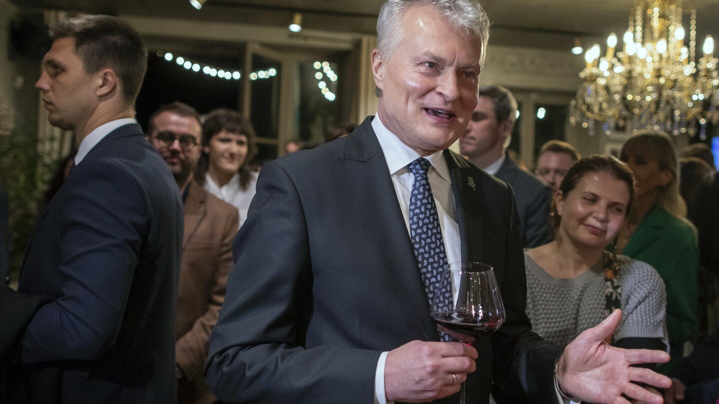 Lithuanian president is the front-runner as country heads to runoff vote in two weeks