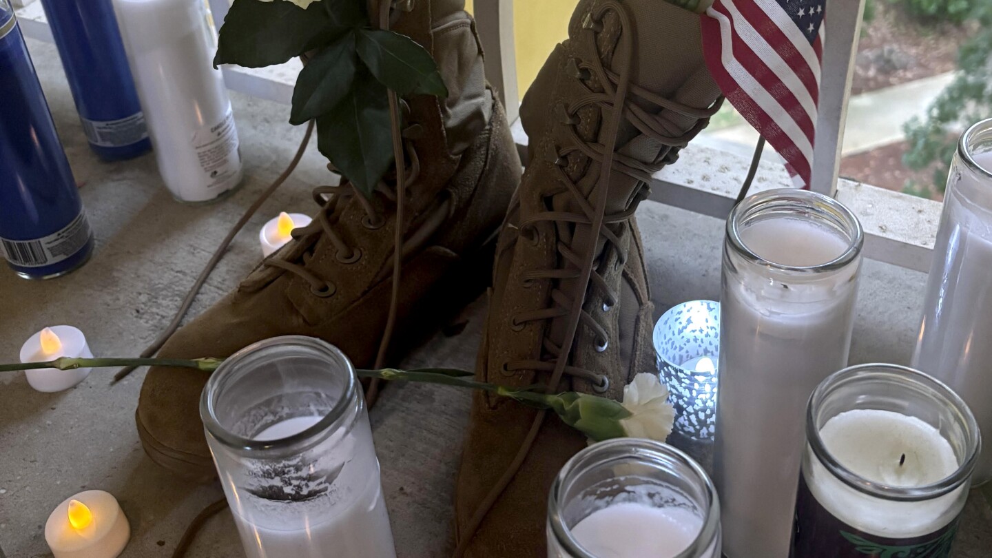 Questions and grief linger at the apartment door where a deputy killed a US airman