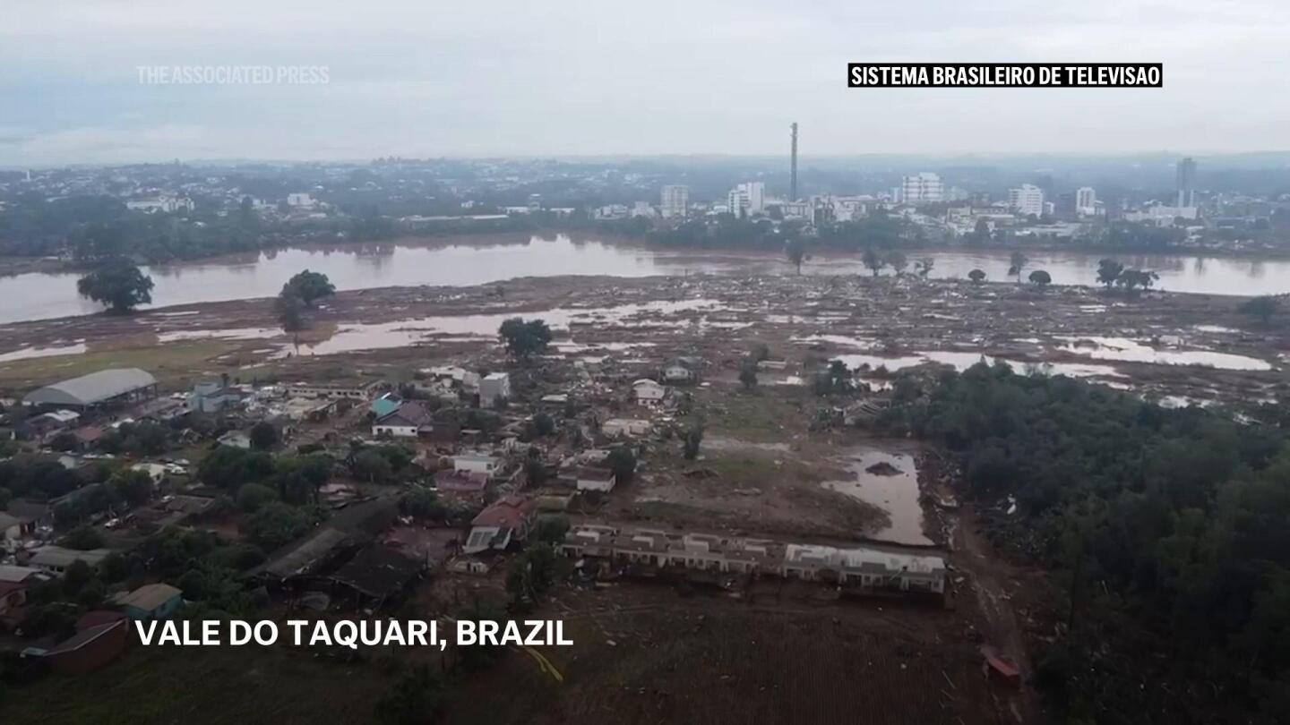 Heavy rain during the weekend in southern Brazilian raise river water levels once again | AP News