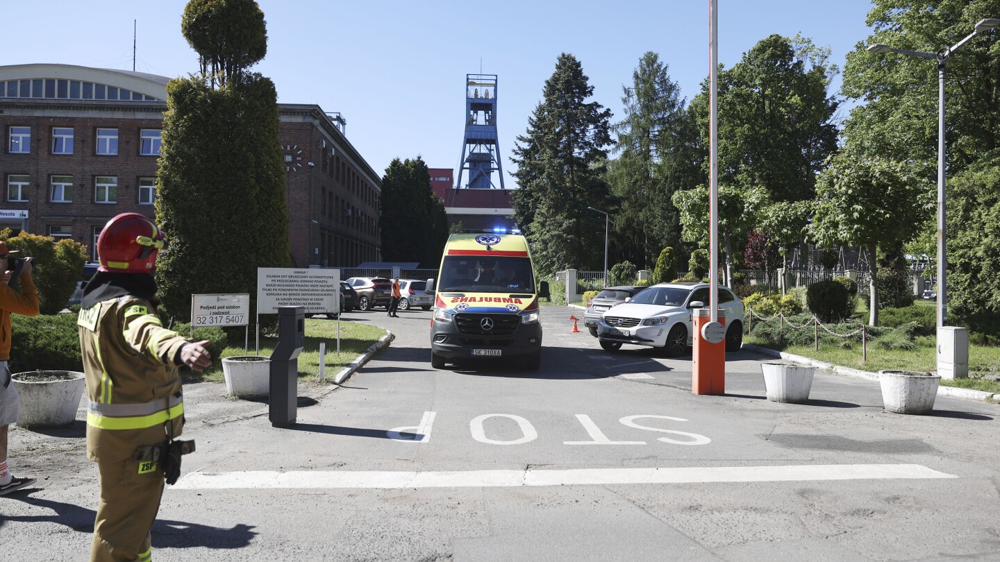 A third miner is declared dead in a cave-in in southern Poland