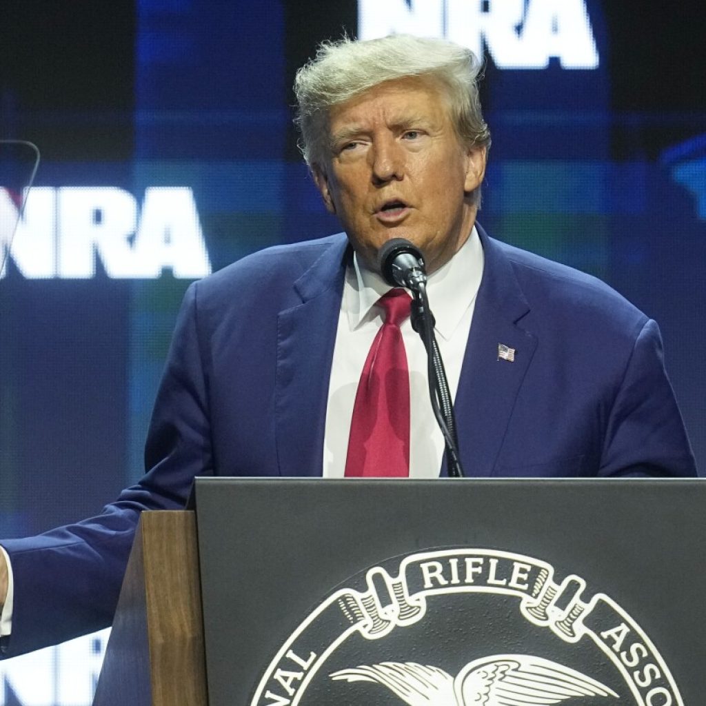 Donald Trump will address the NRA in Texas. He’s called himself the best president for gun owners