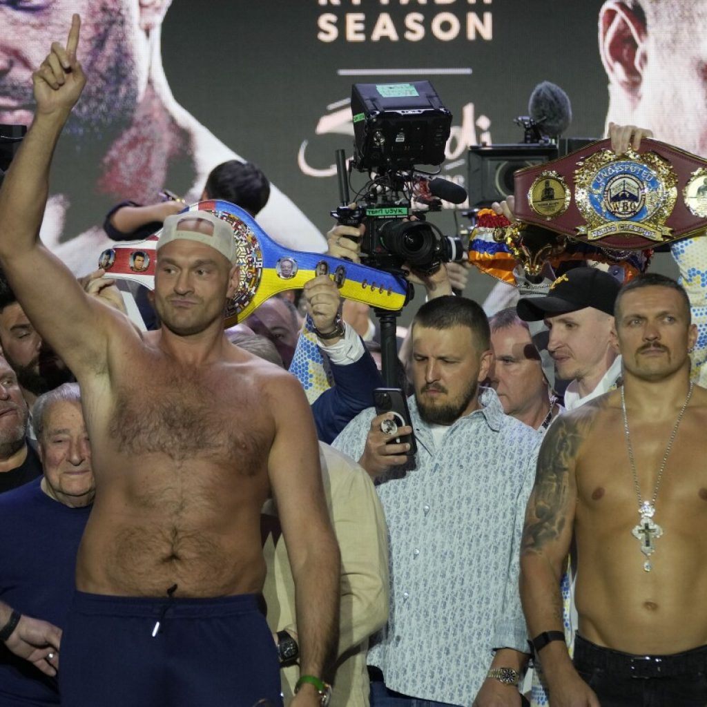 Tyson Fury meets Oleksandr Usyk for the undisputed heavyweight title in Saudi Arabia