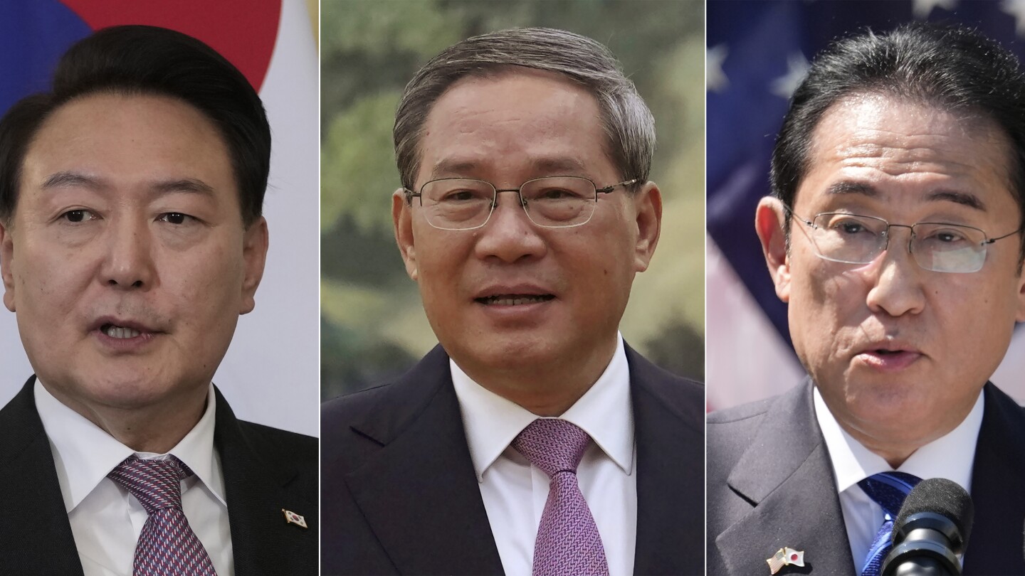 Leaders of South Korea, China and Japan will meet next week for the first time since 2019