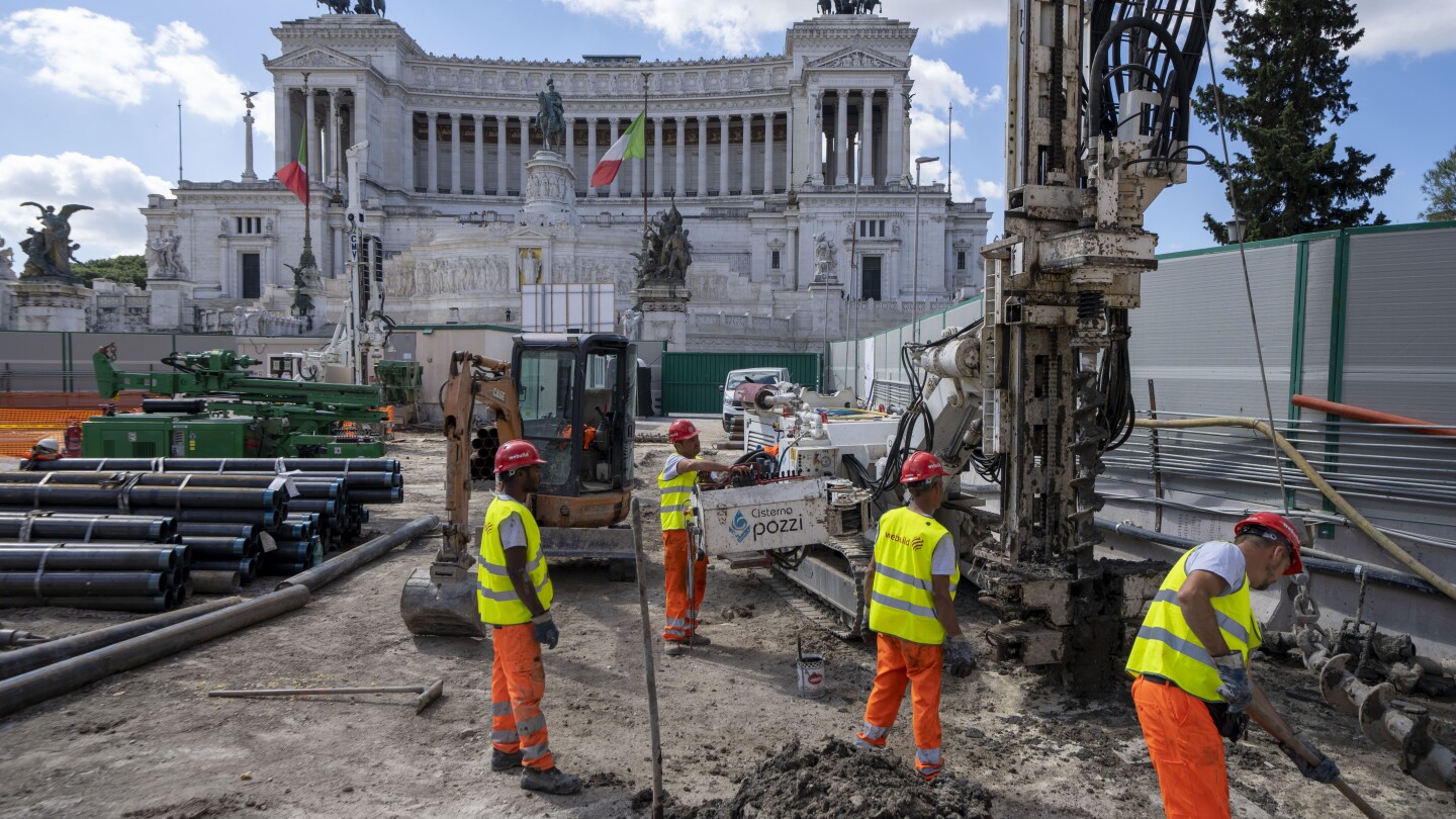 Work on new Rome subway line under the Colosseum and Forum enters crucial phase