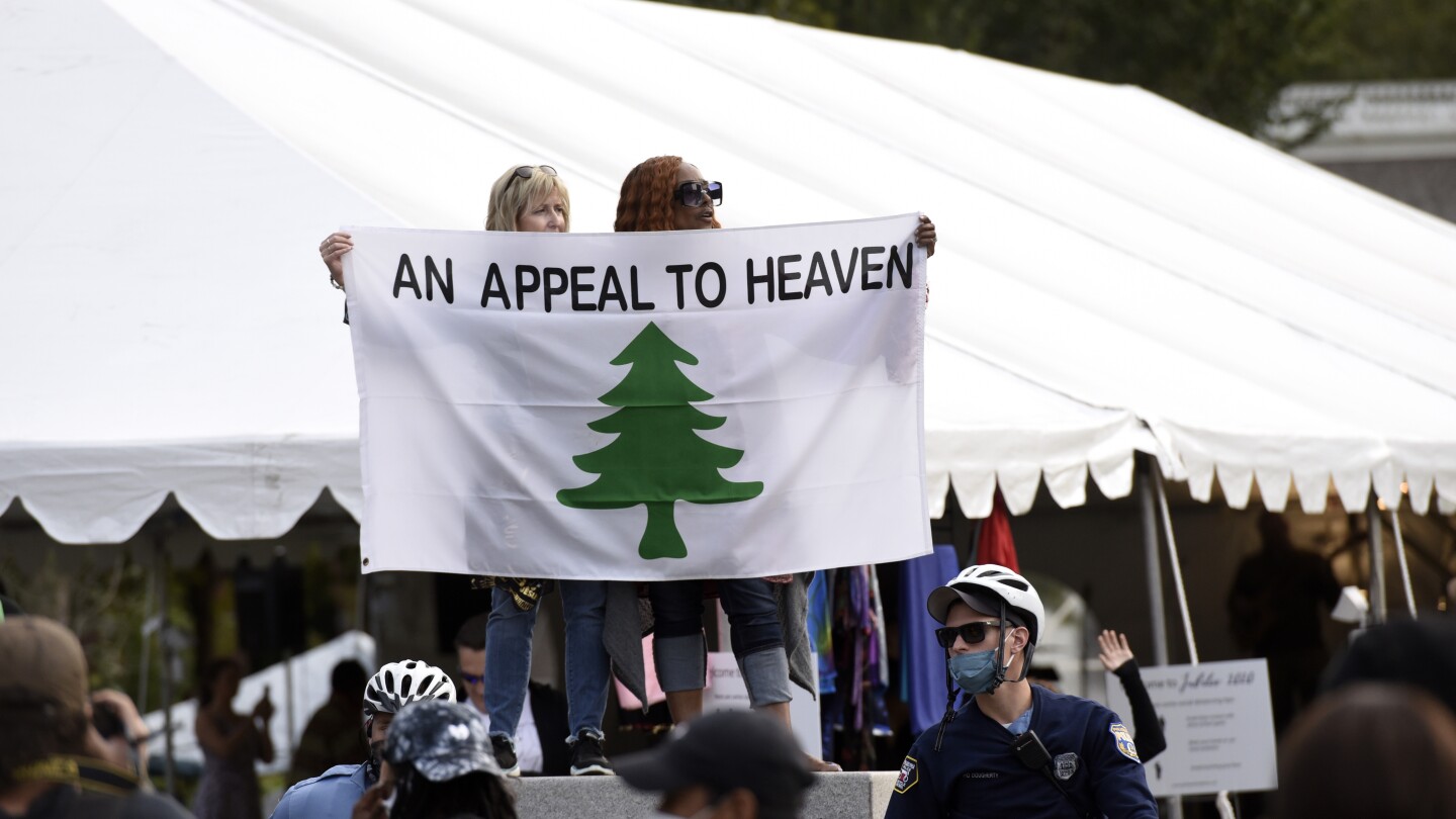 The ‘Appeal to Heaven’ flag evolves from Revolutionary War symbol to banner of the far right