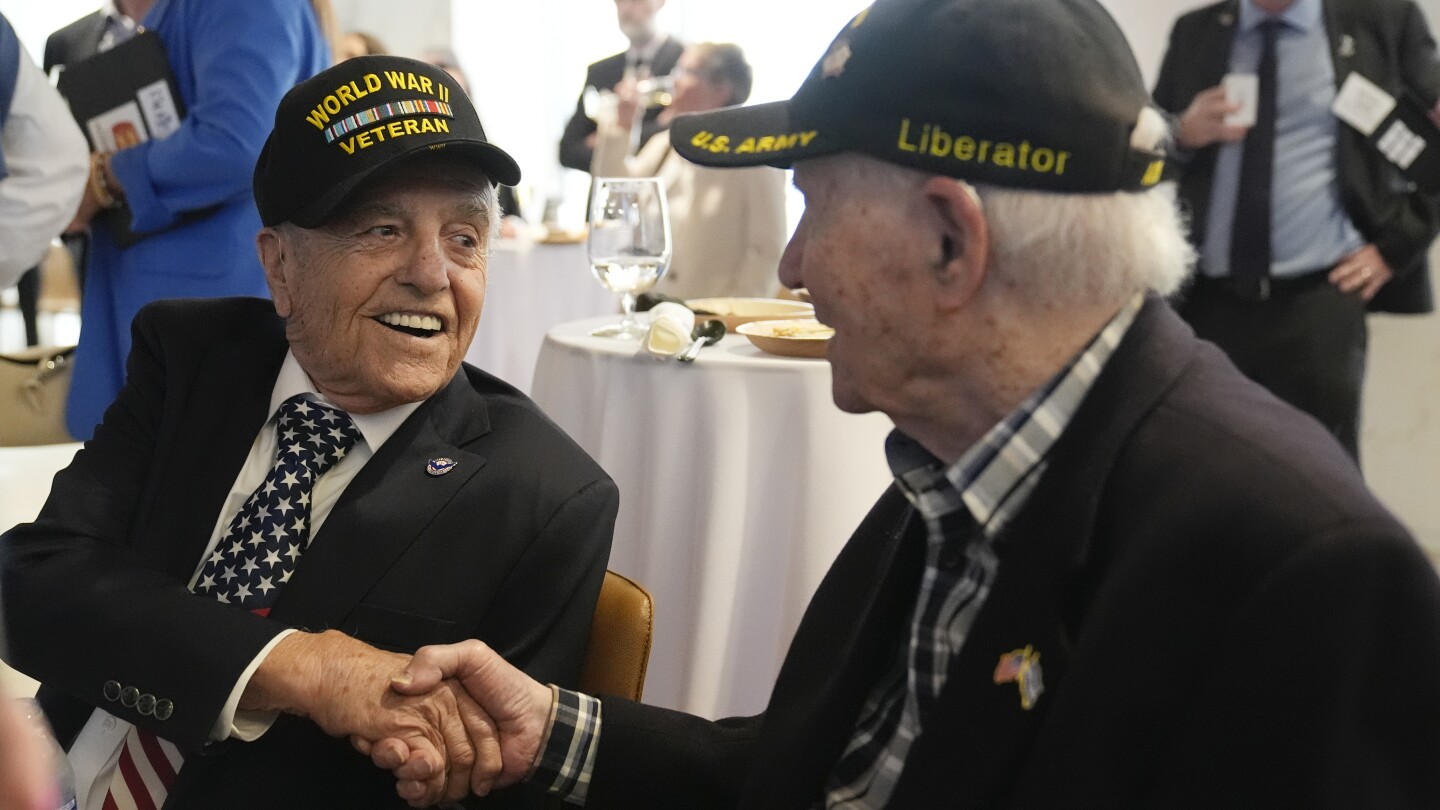 American veterans depart to be feted in France as part of 80th anniversary of D-Day