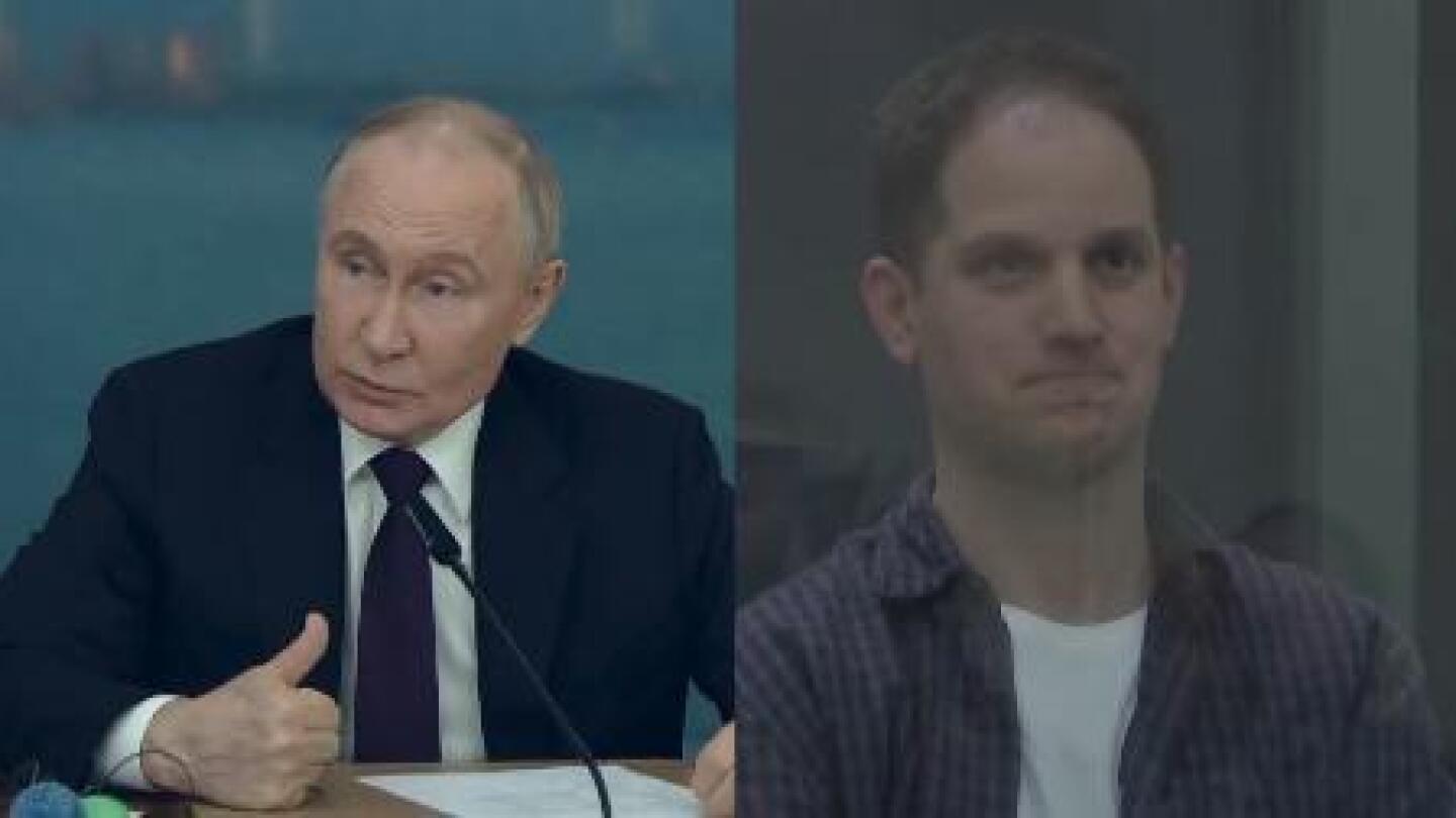 Putin comments on case of jailed American journalist | AP News