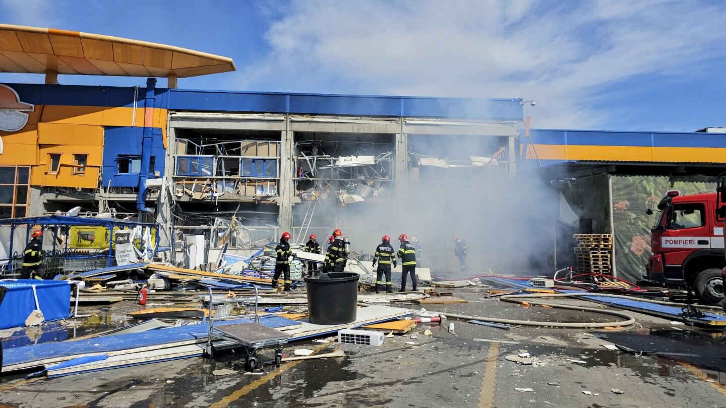 An explosion at chain DIY store in Romania injures at least 13 people, 1 seriously