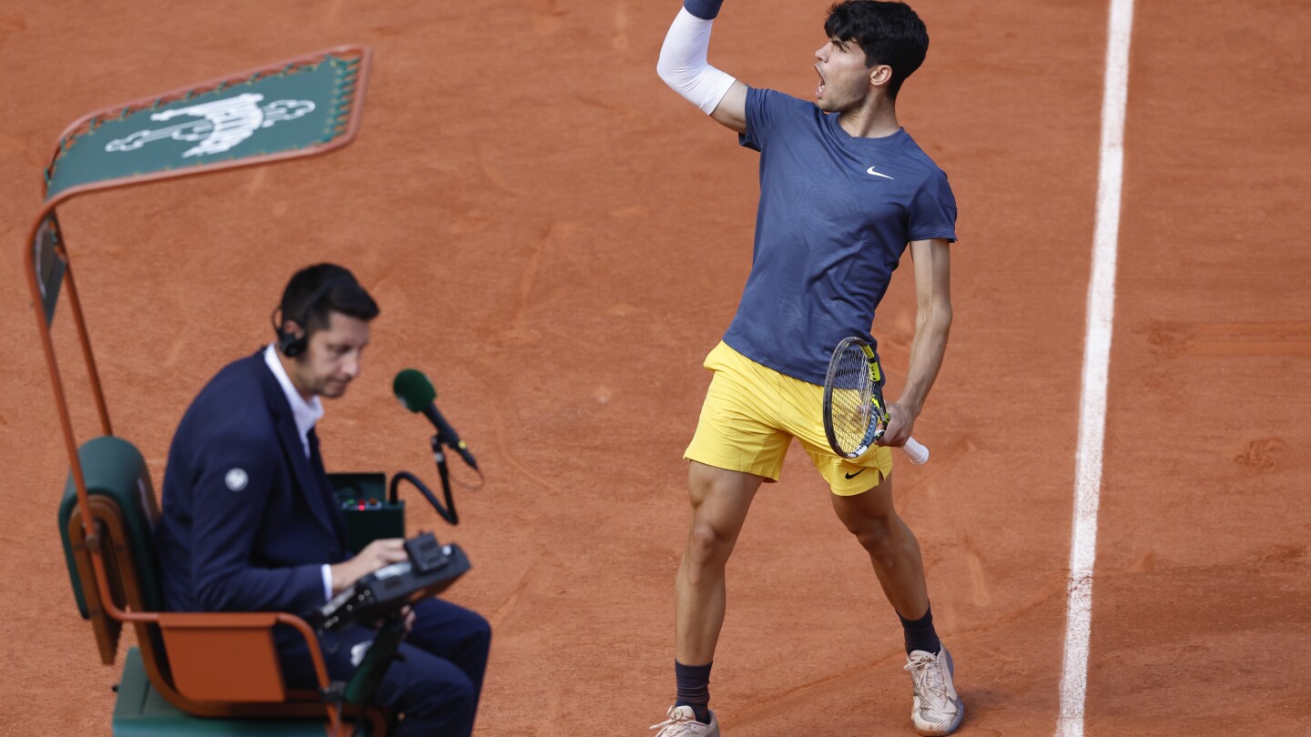 Carlos Alcaraz defeats Alexander Zverev in the French Open final for his third Grand Slam title