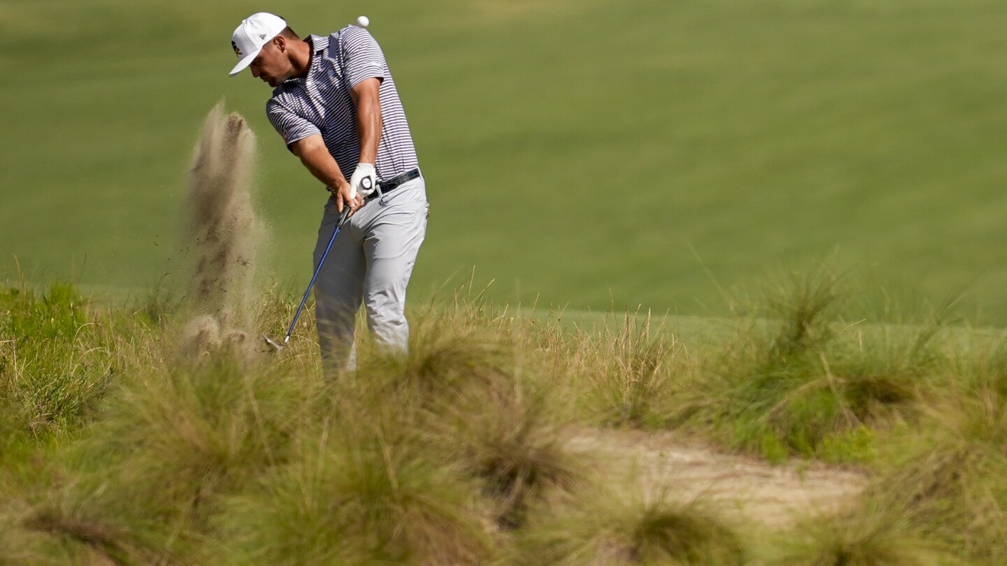 DeChambeau in the mix at another major and shares early 36-hole US Open lead with Detry