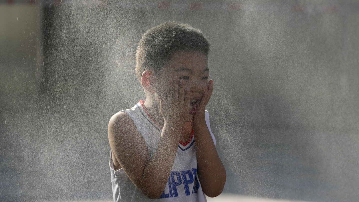 China is getting too much rain in the south and not enough rain, plus a heat wave, in the north