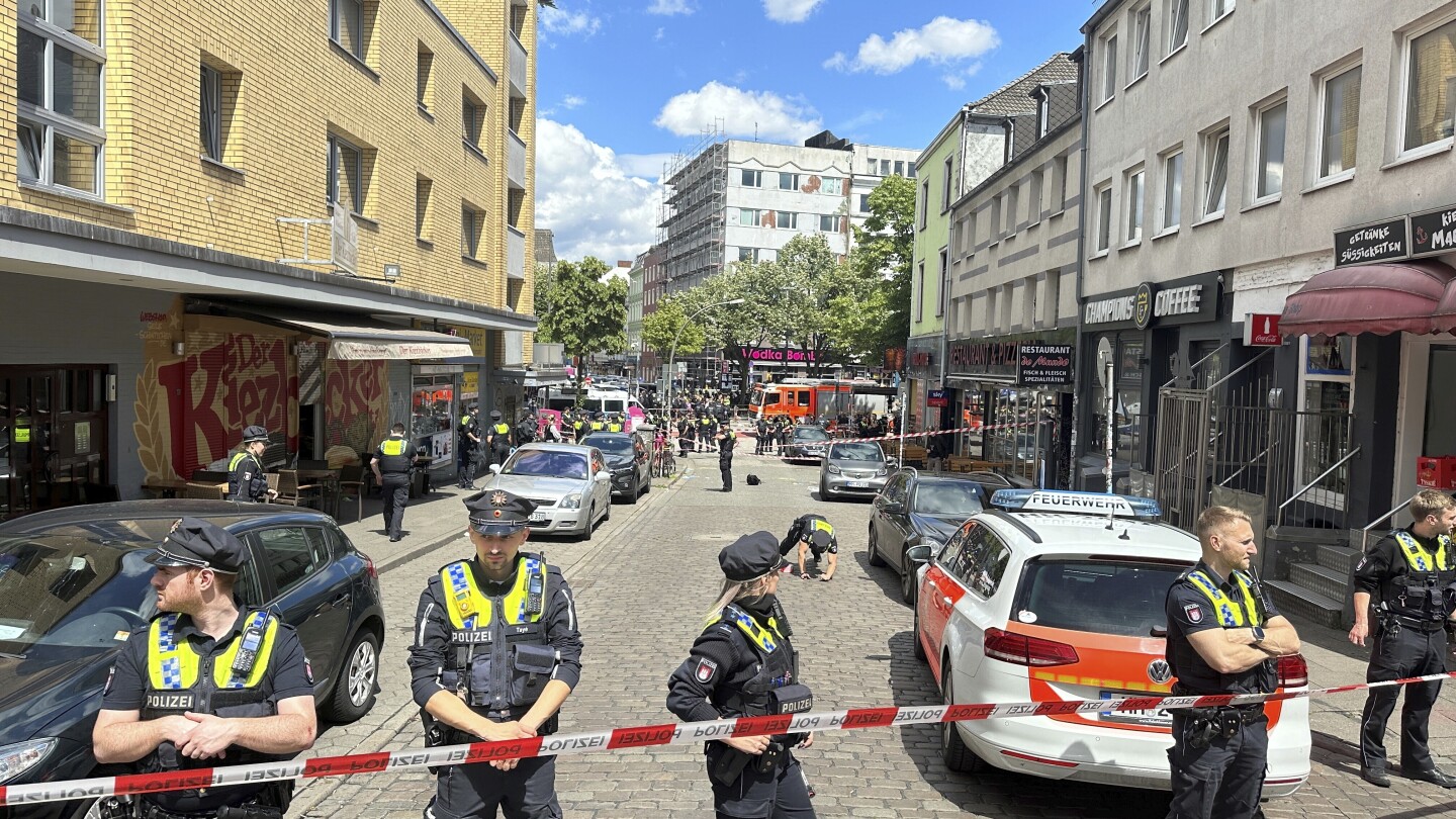 German police shot a man allegedly threatening them with an ax in a city hosting Euro 2024 match