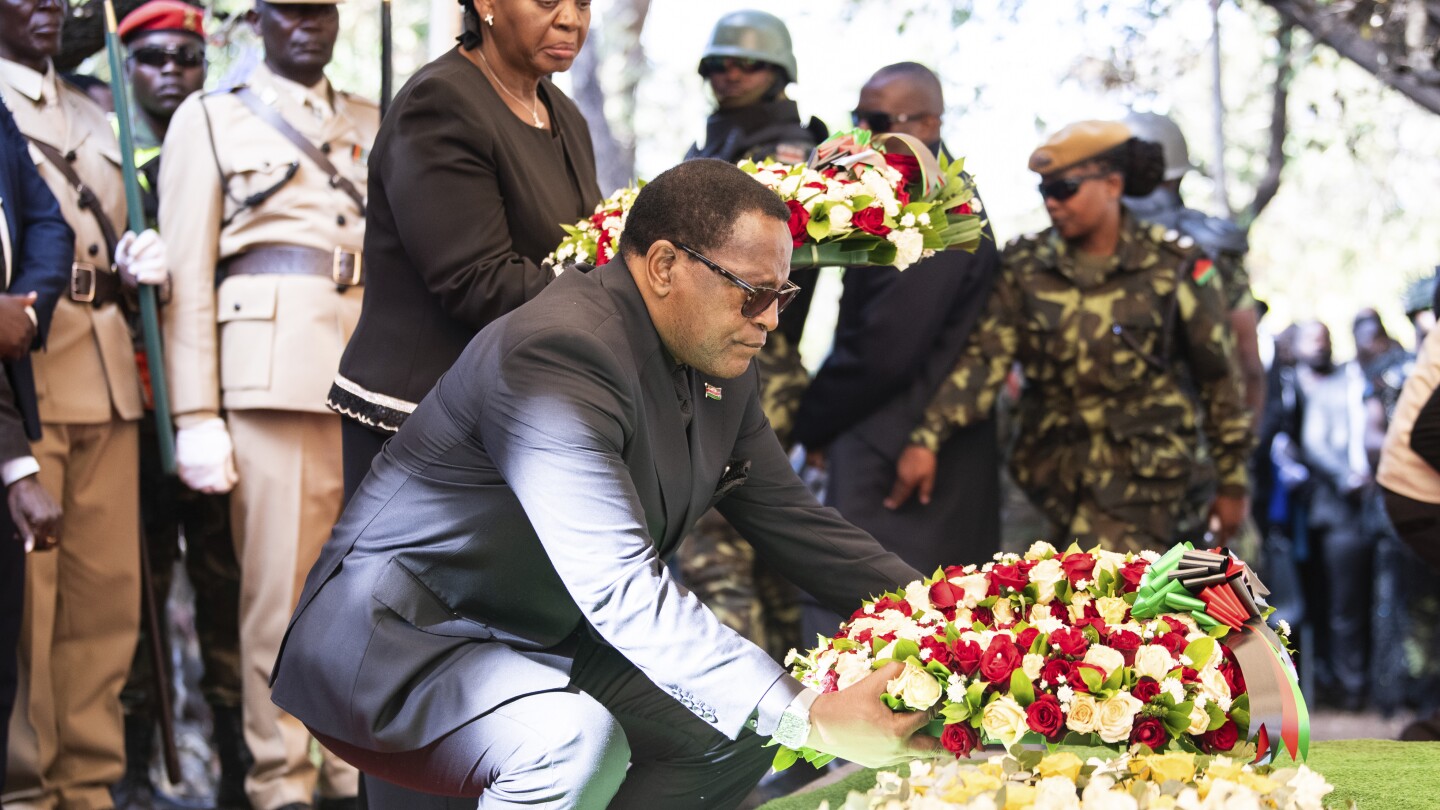 Malawi’s vice president laid to rest as president calls for an independent probe into his death