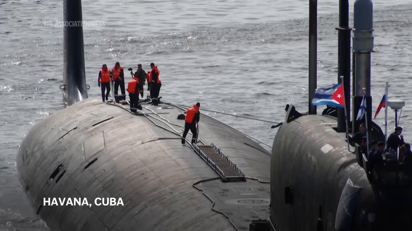 Russian fleet including nuclear submarine leave Cuba | AP News