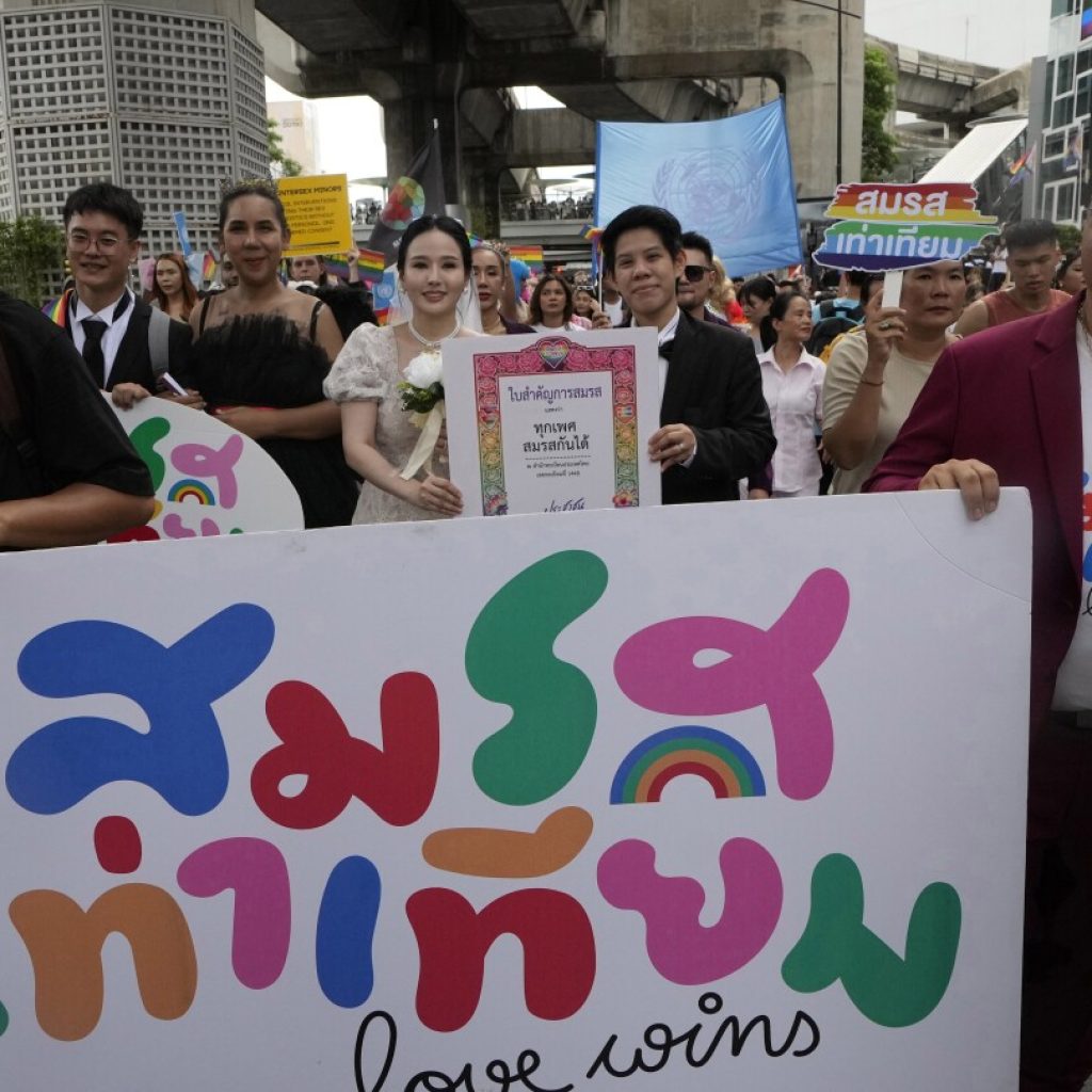 Thailand’s Senate overwhelmingly approves a landmark bill to legalize marriage equality