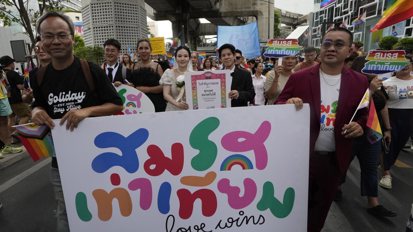 Thailand’s Senate overwhelmingly approves a landmark bill to legalize marriage equality