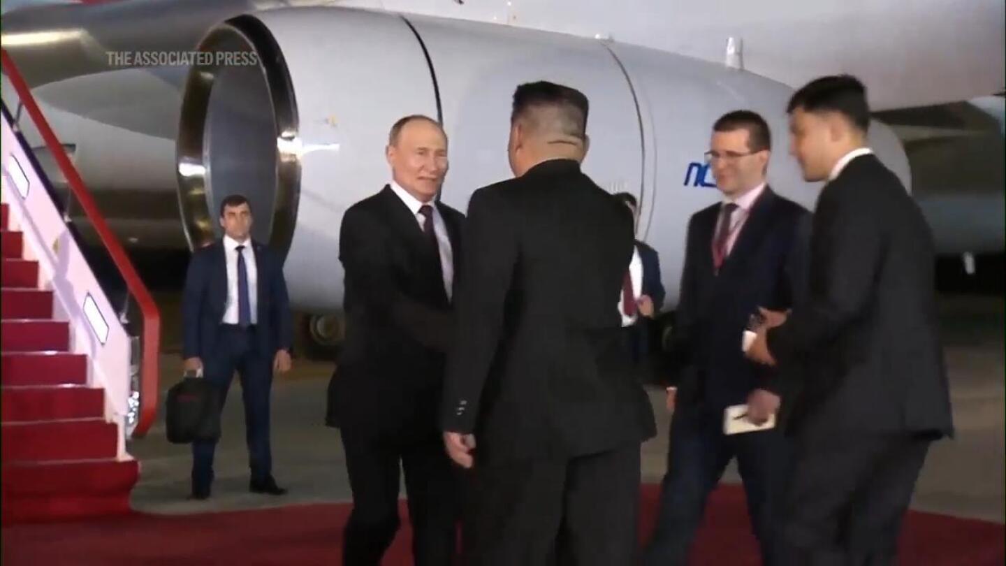 Russian President Putin arrives in North Korea for first time since 2000 | AP News