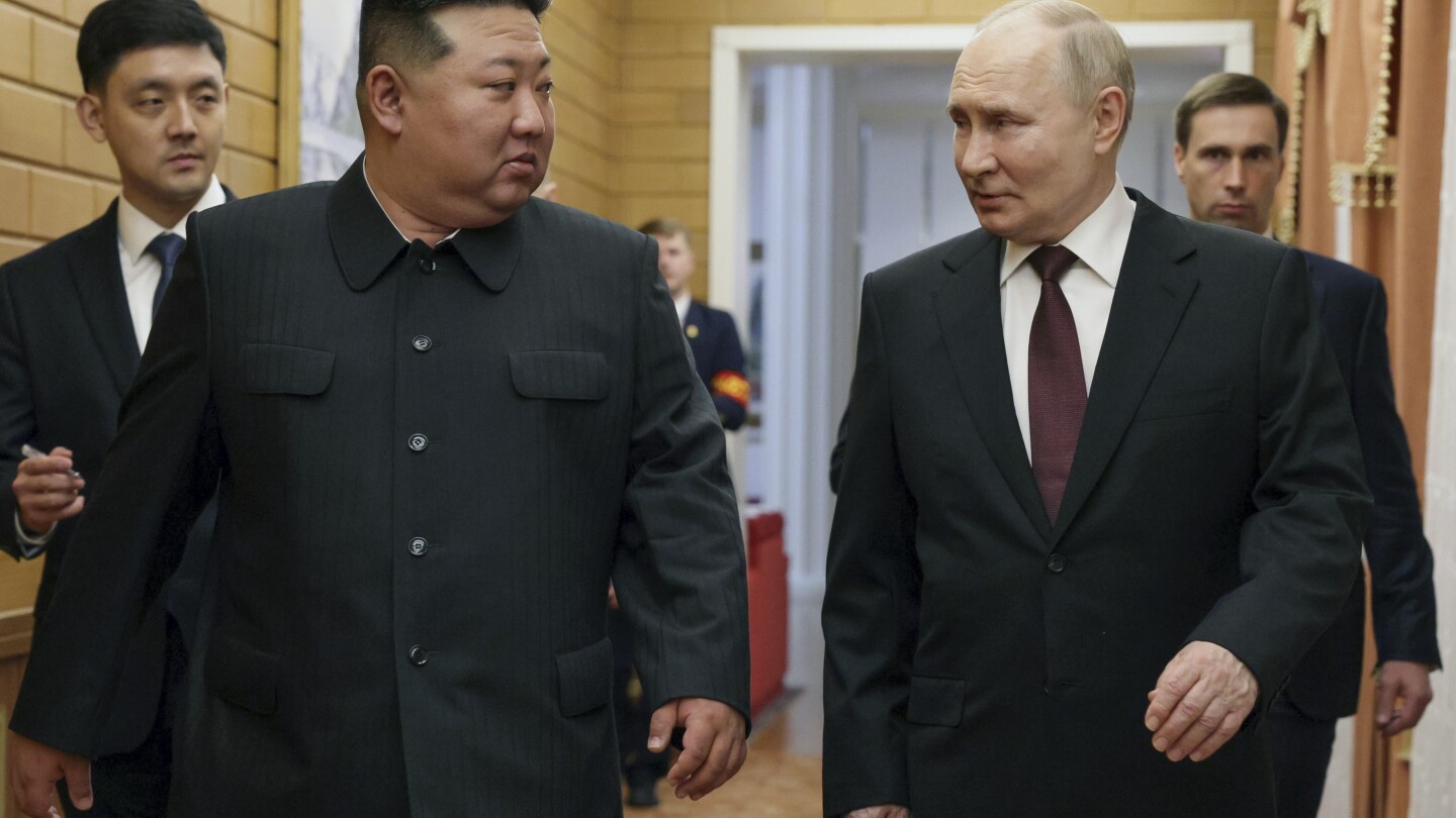 Kim and Putin meet in Pyongyang as worries are raised about North Korea’s and Russia’s military ties